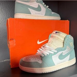 Nike Air Jordan 1 High OG Teal and White